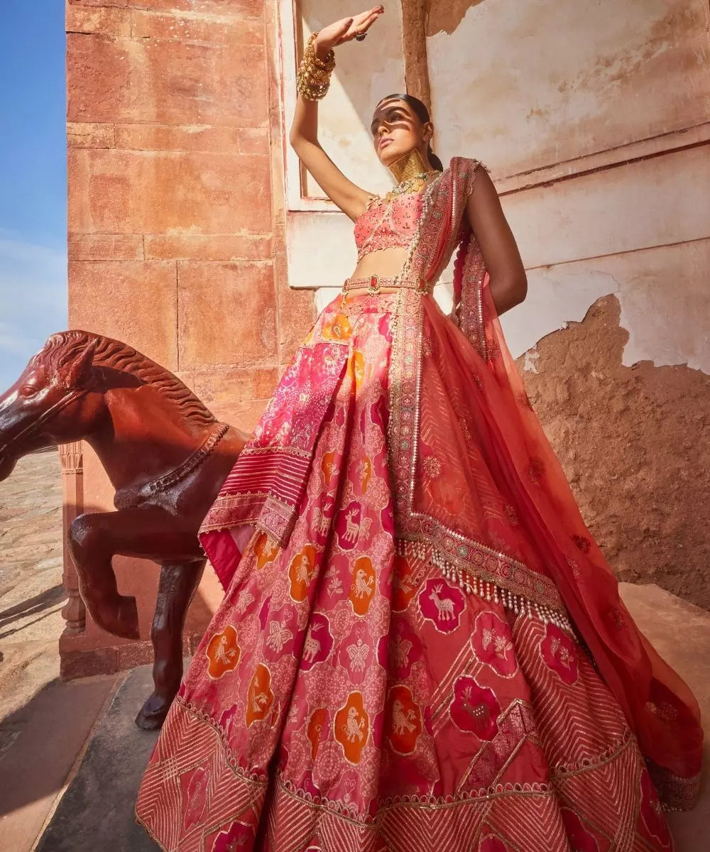 ADITI GUPTA - Banarsi Chanderi Lehenga set